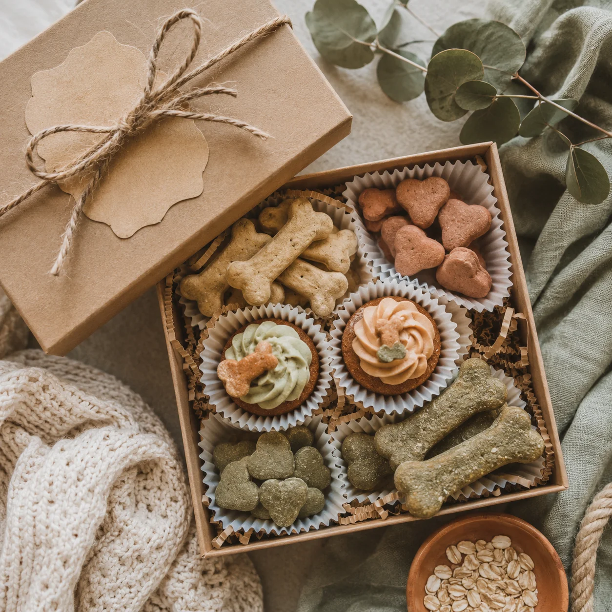 Cutie cadou personalizată cu biscuiți